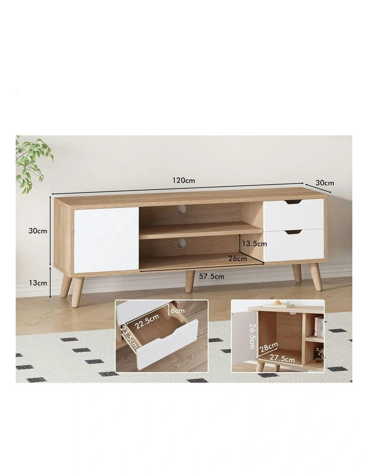 Entertainment Unit Cabinet 120cm in Multi image 5