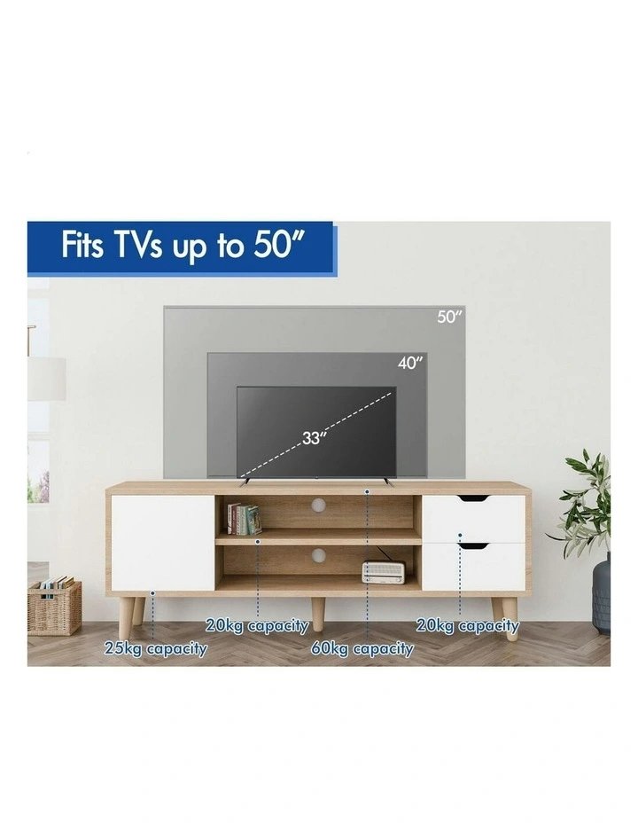 Entertainment Unit Cabinet 120cm in Multi image 7
