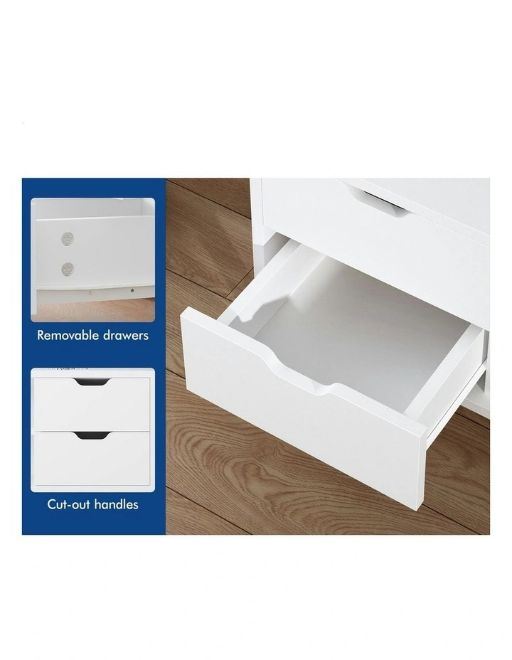 Entertainment Unit Cabinet 120cm in White image 3