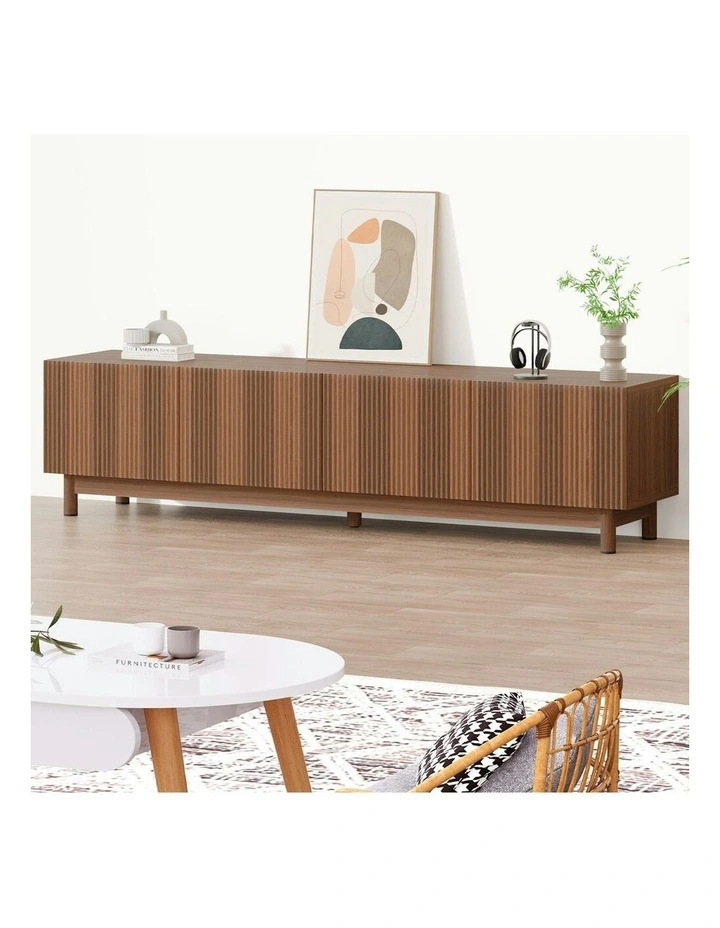 Cabinet Entertainment Unit Stand 180cm in Walnut image 2