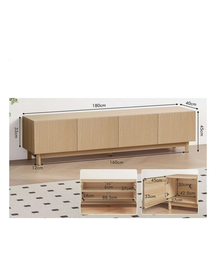 Entertainment Unit 180cm in Oak image 5