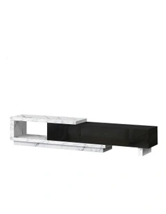 Extendable Entertainment Unit 190-280cm in Marble
