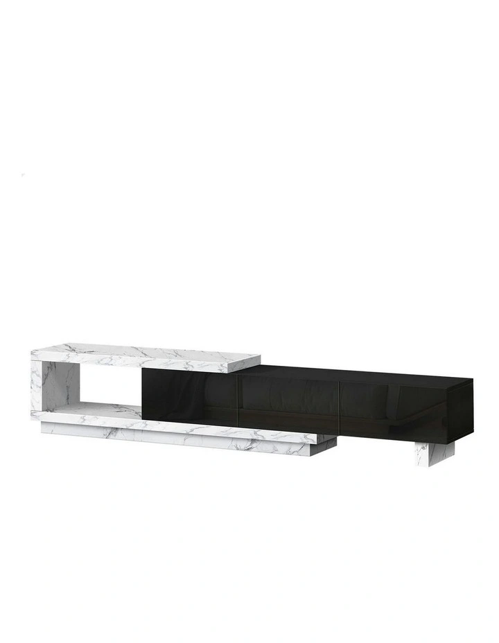 Extendable Entertainment Unit 190-280cm in Marble image 1