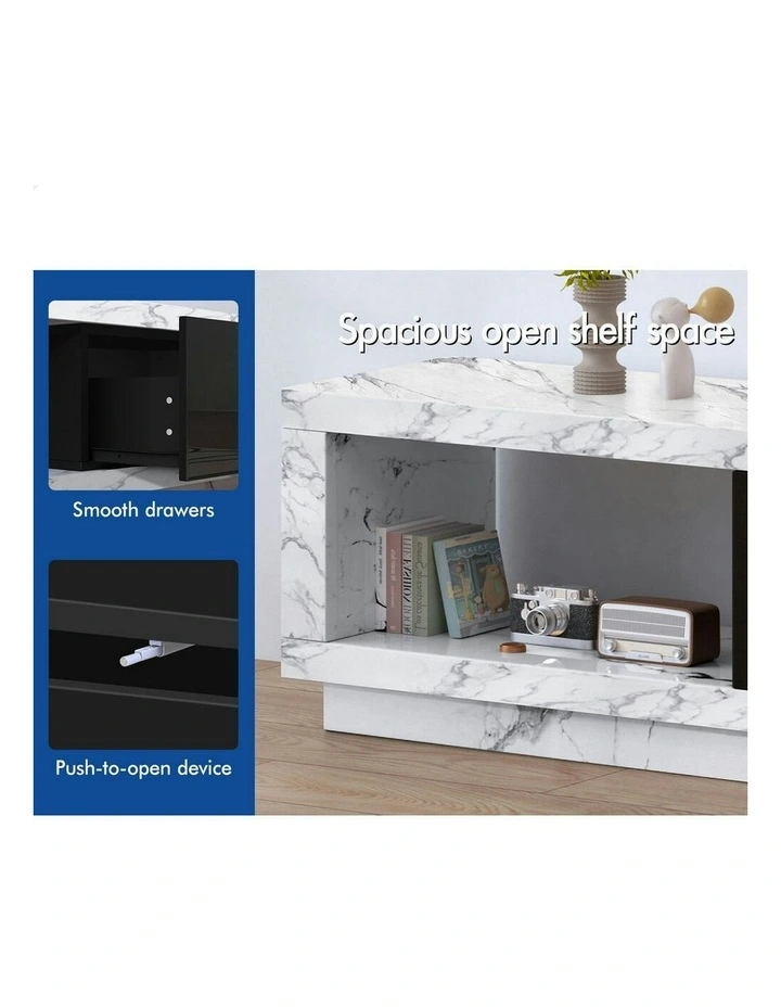 Extendable Entertainment Unit 190-280cm in Marble image 7