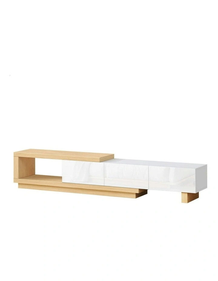 Wood Extendable TV Cabinet Entertainment Unit 190-280cm in Multi image 1