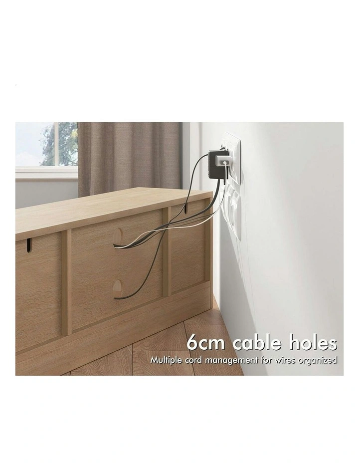 Wooden TV Cabinet Entertainment Unit Stand Hamptons 120cm in Beige image 6