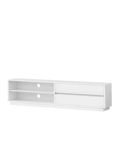 TV Cabinet Stand Storage Drawer Entertainment Unit 180cm in White