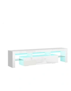 LED Entertainment Unit 160cm in White
