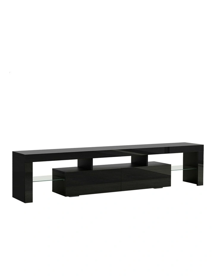 LED Entertainment Unit 180cm in Black image 1