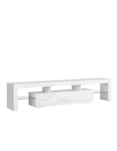 LED Entertainment Unit 180cm in White