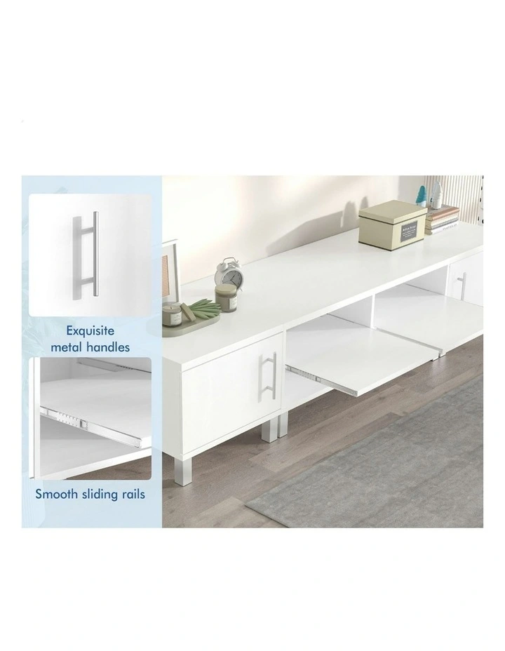 Entertainment TV Unit 190cm in White image 4