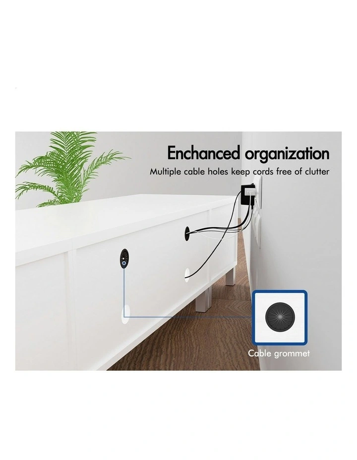 Entertainment TV Unit 190cm in White image 5