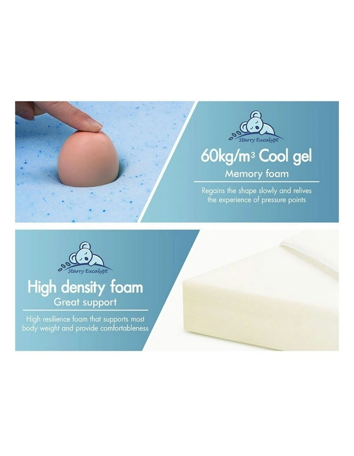 Bamboo Cover Memory Foam Wedge Pillow in Multi image 6