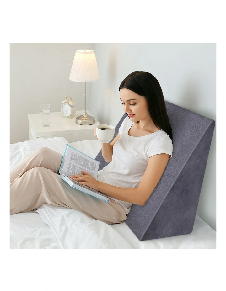 Back Support Memory Foam Wedge Pillow in Multi image 2