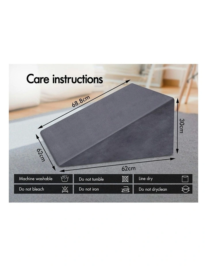 Back Support Memory Foam Wedge Pillow in Multi image 7