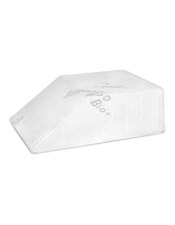 Memory Foam Elevation Pillow in White image 1