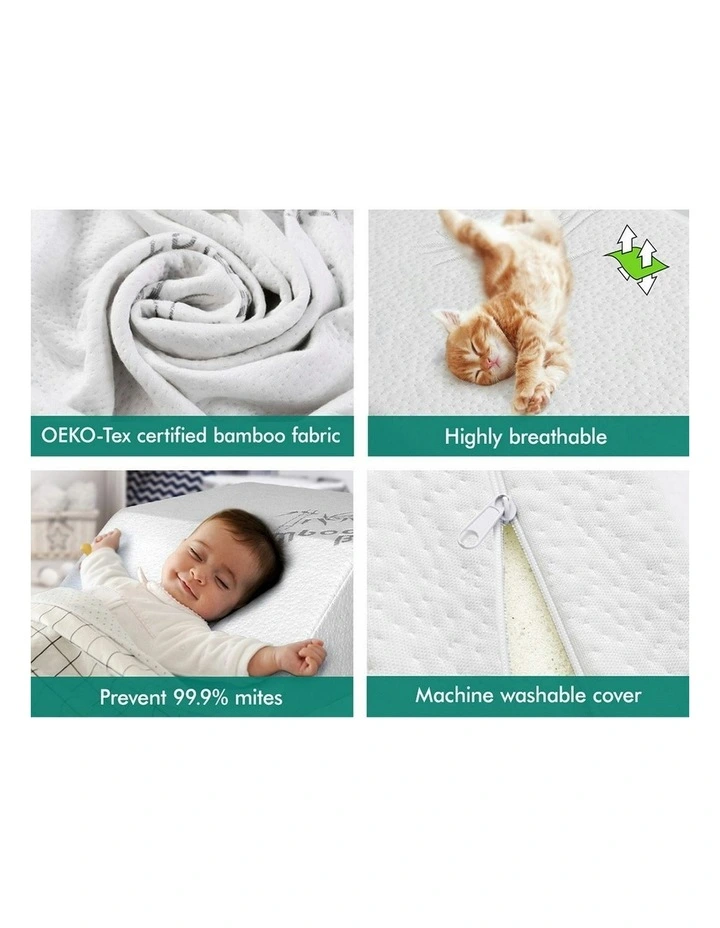 Memory Foam Elevation Pillow in White image 6