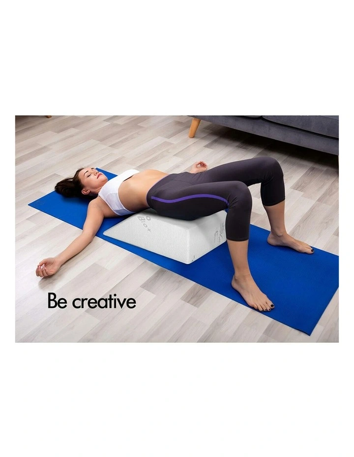 Memory Foam Elevation Pillow in White image 7