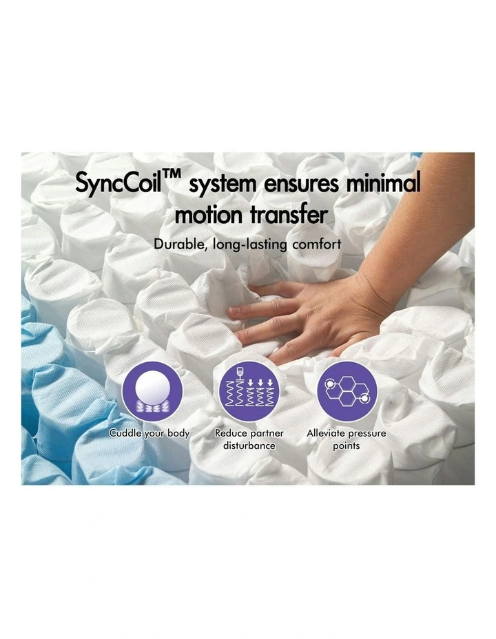 Euro Single Size Top Mattress 34cm in White image 5