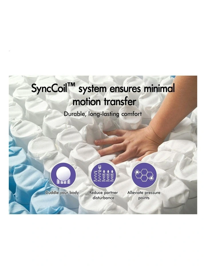 Euro Top King Size Mattress 34cm in White image 5