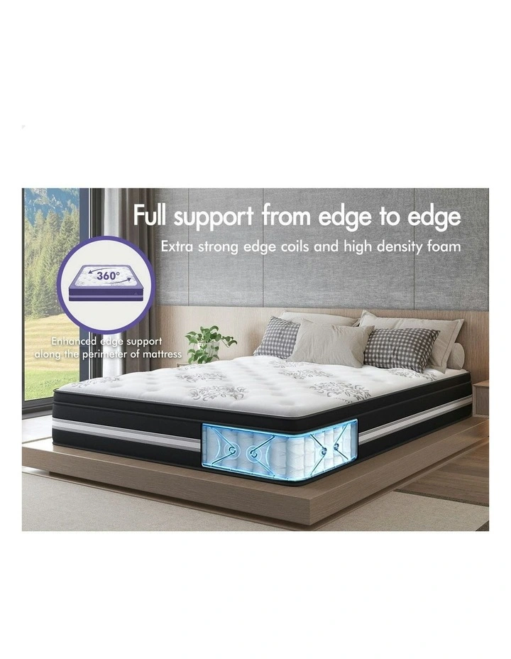 Euro Top King Single Size Mattress 34cm in White image 5