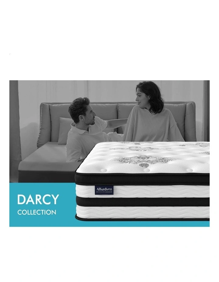 Euro Double Size Top Mattress 34cm in White image 2