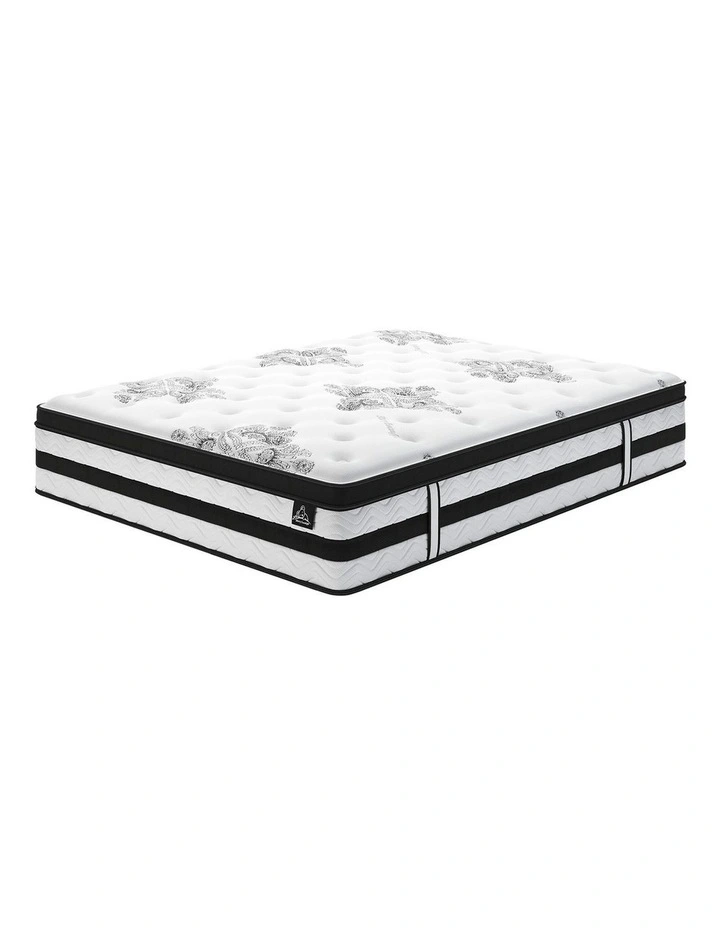 Euro King Single Size Top Mattress 34cm in White image 1
