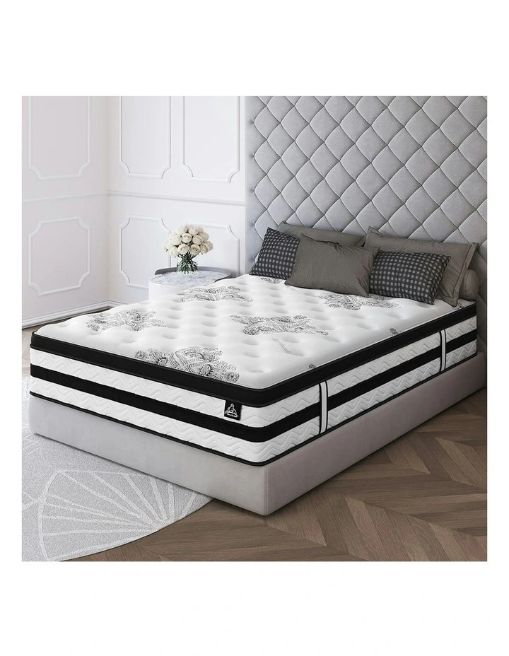 Euro King Single Size Top Mattress 34cm in White image 2
