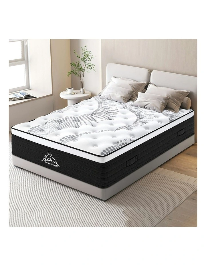 Latex Euro Double Size Top Mattress 32cm in White image 2
