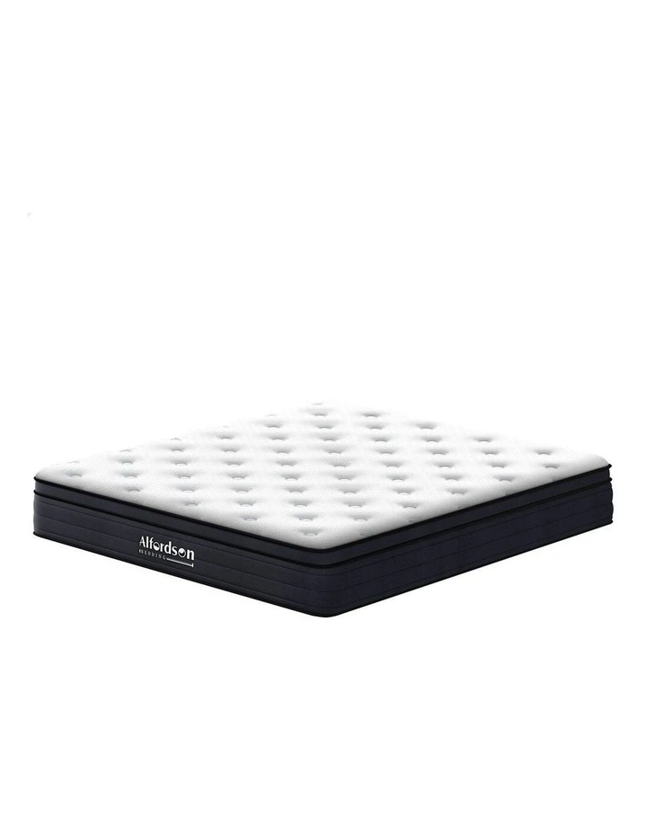 Euro Top Spring Foam King Single Bedding Mattress 23cm in White image 1