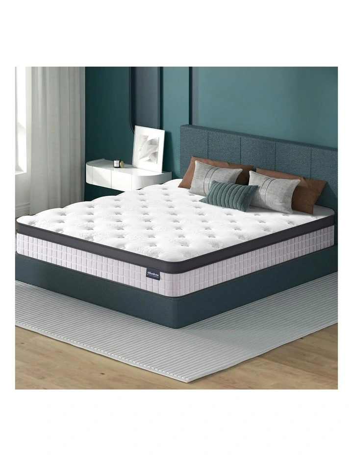 Euro Top Spring Foam King Bedding Mattress 23cm in White image 2