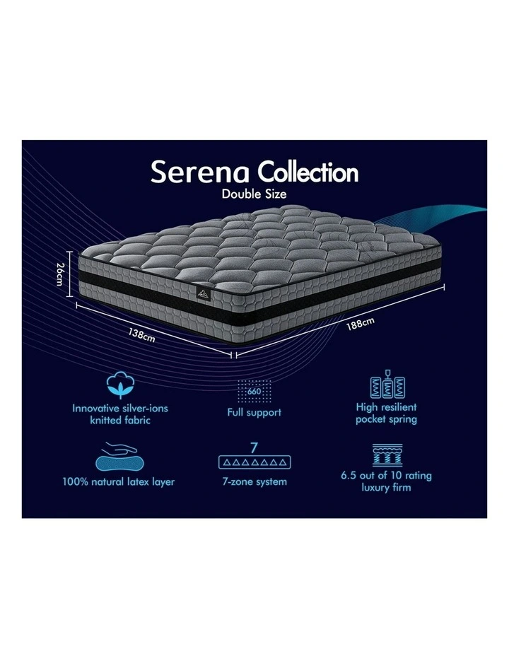 Breathable Tight Top Double Mattress in Black image 5