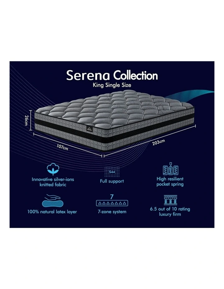 Breathable Tight Top King Single Mattress in Black image 6
