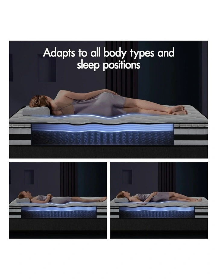 Pillow Top Cool Gel Double Mattress in White image 5