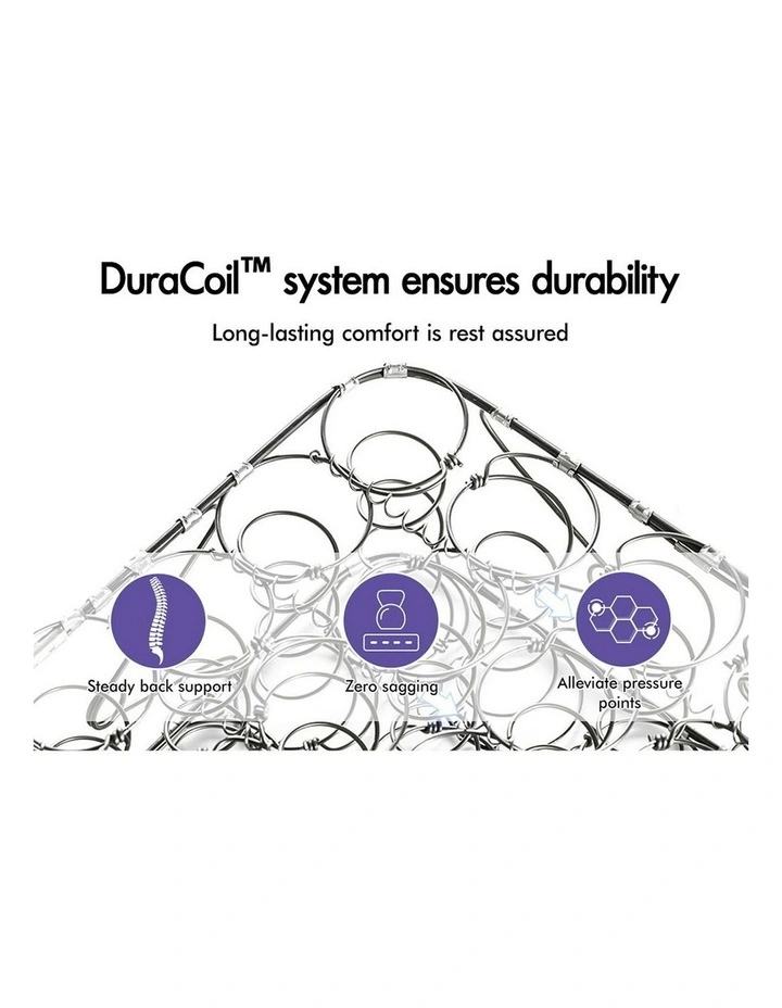 Pillow Top Cool Gel Queen Mattress in White image 6