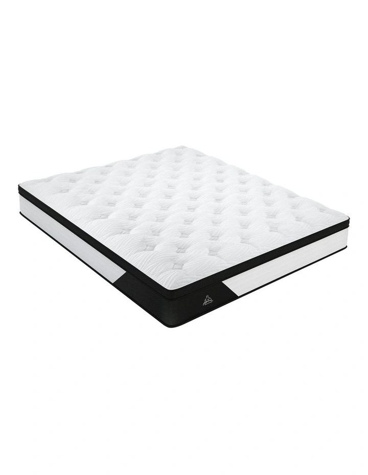 Euro Top Bonnell Single Mattress in White image 1