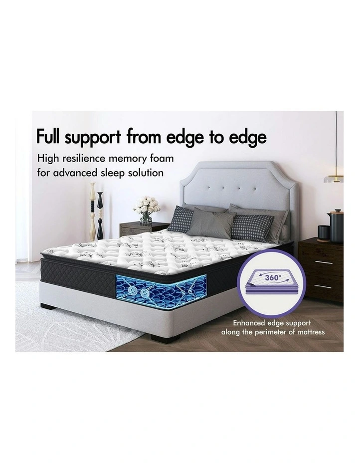 Pillow Top Bonnell Double Mattress in White image 5