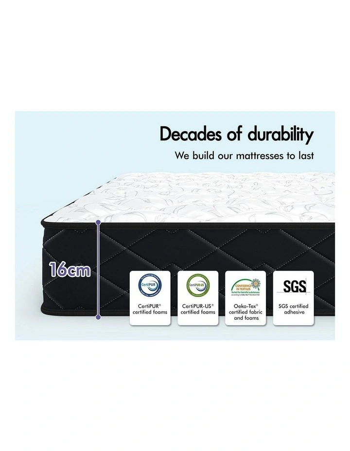 Tight Top Airflow Double Mattress in White image 3