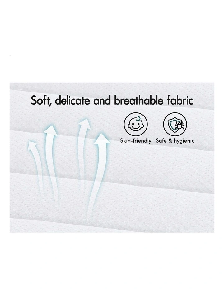 Double Bed Euro Top Spring Foam Bedding Mattress 17cm in White image 5