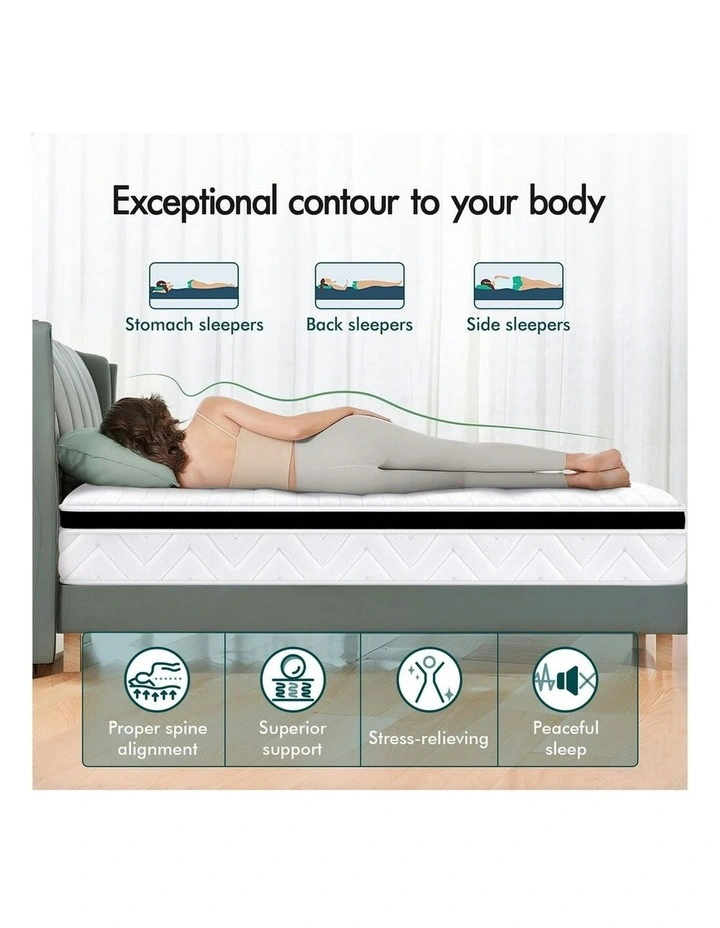 Single Bed Mattress 17cm in White image 3