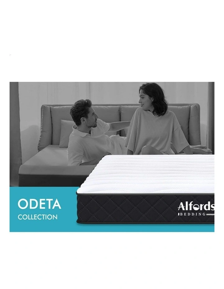 Double Bed Tight Top Spring Foam Bedding Medium Firm Mattress 15cm in White image 3