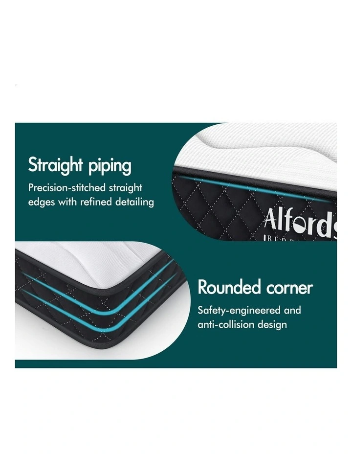 Bed Tight Top Spring Foam Bedding Mattress Single 15cm in White image 7