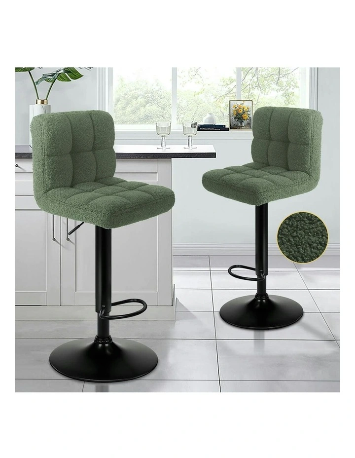 Bar Stools 2x in Green image 2