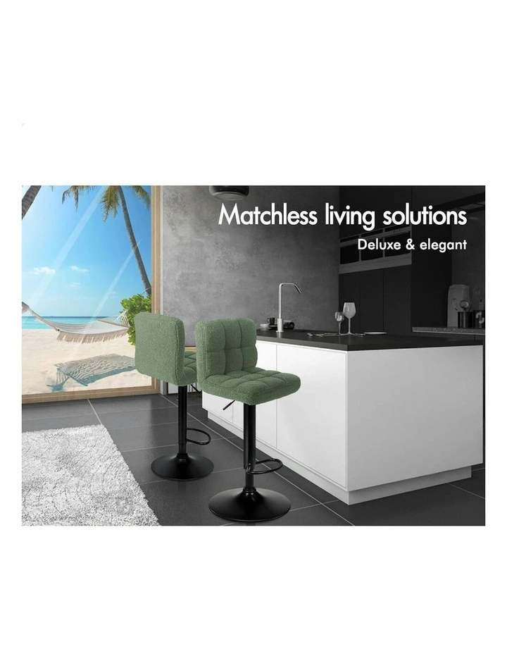 Bar Stools 2x in Green image 3