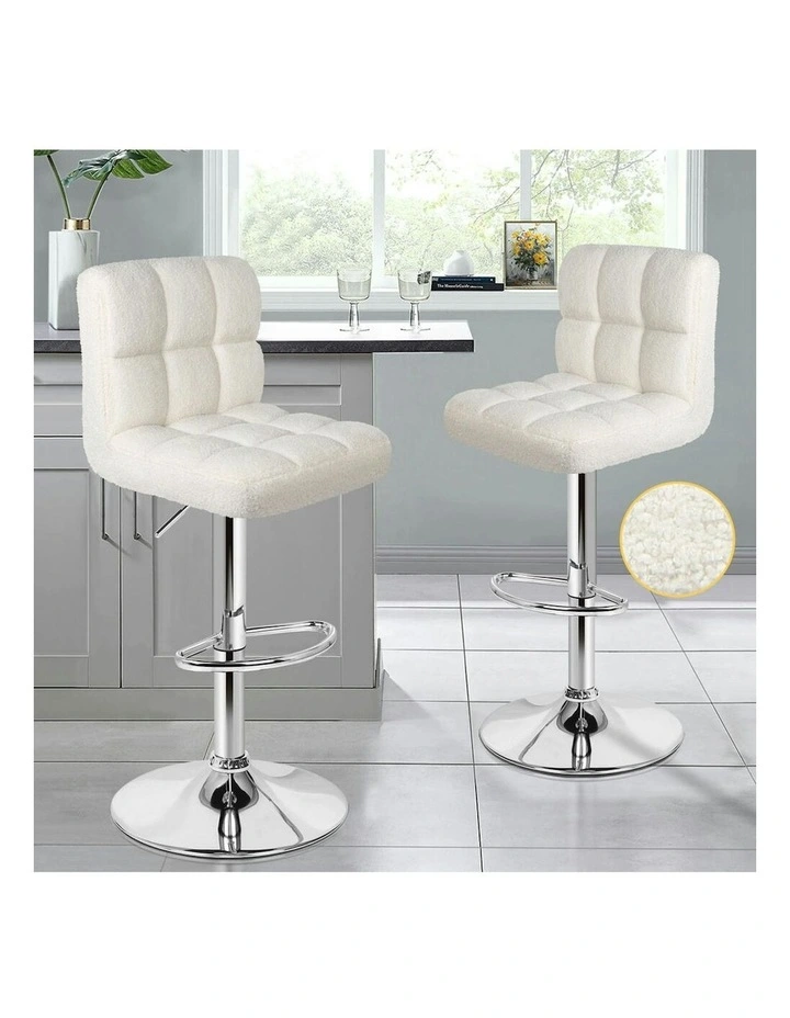 Bar Stools 2x in White image 2