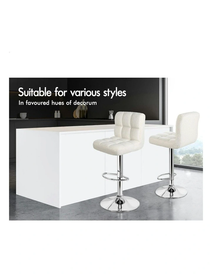 Bar Stools 2x in White image 5