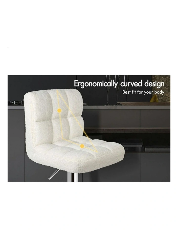 Bar Stools 4x in White image 5