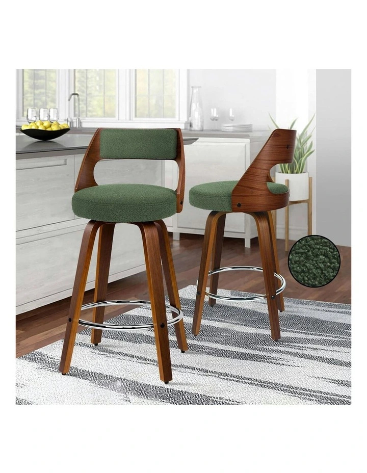 Bar Stools 2x in Green image 2