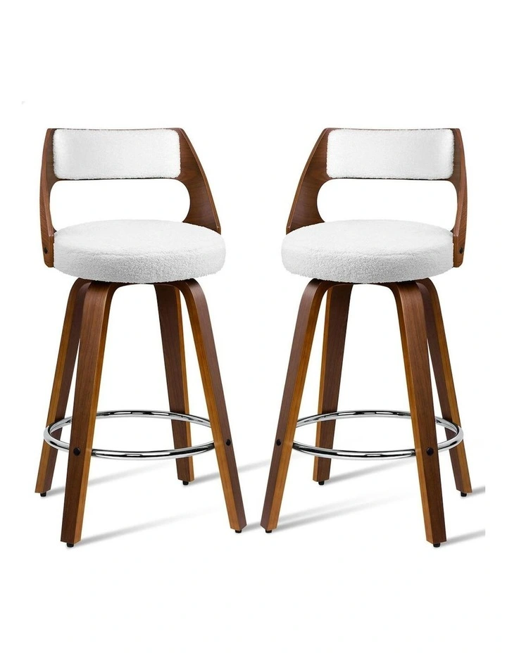 Bar Stools 2x in White image 1