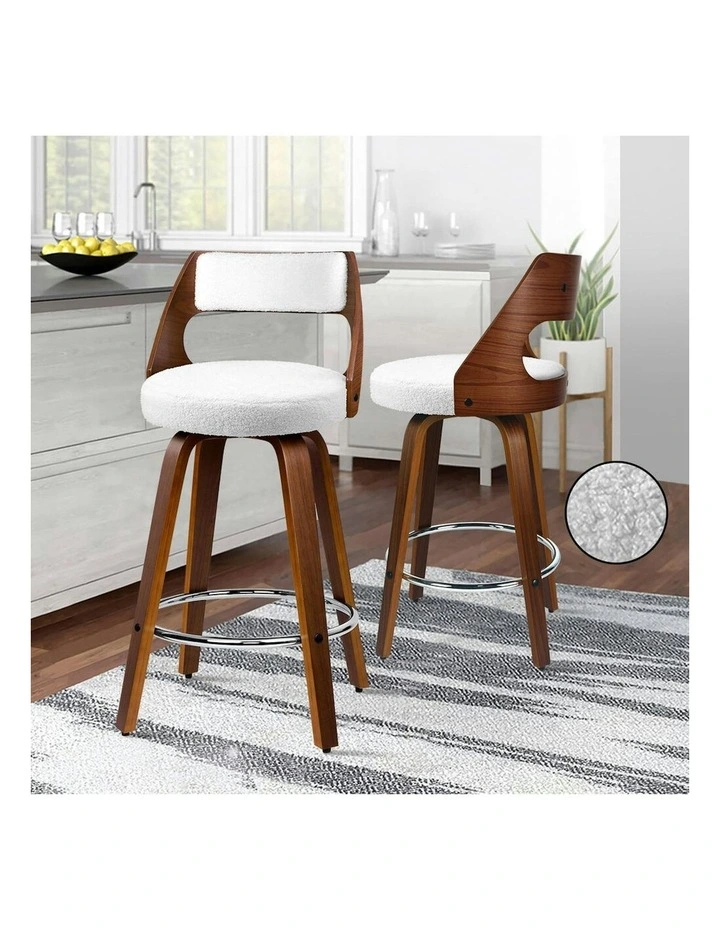 Bar Stools 2x in White image 2